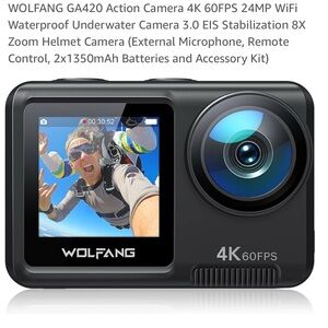 WOLFANG 4K Action Camera